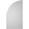 Ekena Millwork Quarter Round Top Right Surface Mount PVC Gable Vent w/ 3-1/2"W x 1"P Standard Frame, 24"W x 42"H GVPQR24X4201SN - alternate 3